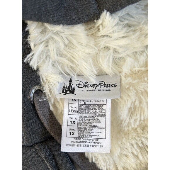 Disney Parks Adult 1X Hoodie Soft Fleece Sherpa Lining Mickey 71 Jacket Coat - Picture 3 of 10